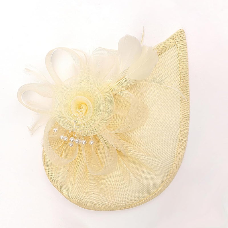 DRESHOW Women Fascinator Hats Tea Party Hat Vintage Pillbox Hat Headband for Cocktail - Image 5